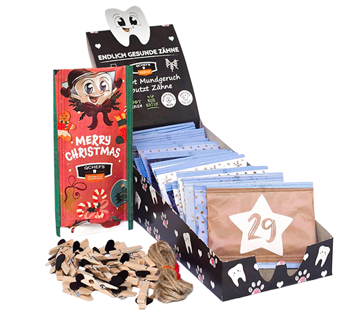 QCHEFS Dental Adventskalender Hund Classic 2026