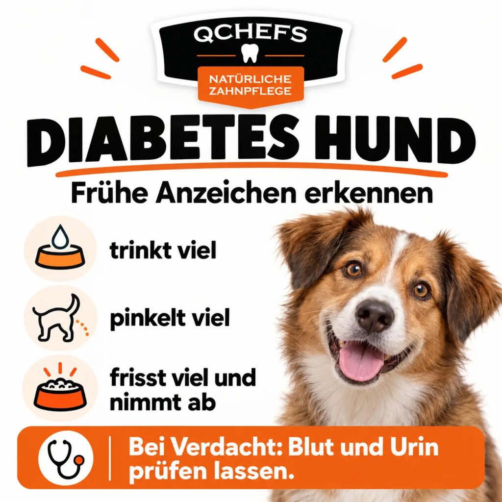 Diabetes beim Hund: viel trinken, häufig urinieren und Gewichtsverlust trotz Appetit